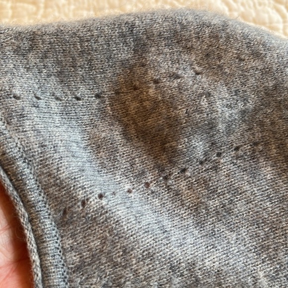 Halogen Cashmere Wool Blend Long Tunic Sweater Women’s Small Soft Gray Relaxed - Picture 6 of 17